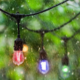 Rayonled OSL 2W 27K 48FT 120 RGBW Holiday Lighting 48Ft Outdoor String Light Weatherproof 15Hanging Sockets S14 E26 2W 15 LED