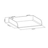 PrimeCables Cab PC 08278 Ergonomics Accessories Telephone Holder for Slatwall system Steel Matte white PrimeCables