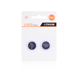 LIVINGbasics LVB CR2025 Battery Charger CR2025 Battery 160mAh High Capacity Lithium Button Coin Cell Batteries 2 Pack LIVINGb