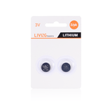 LIVINGbasics LVB CR1620 Battery Charger CR1620 Battery 70mAh High Capacity Lithium Button Coin Cell Batteries 2 Pack LIVINGba