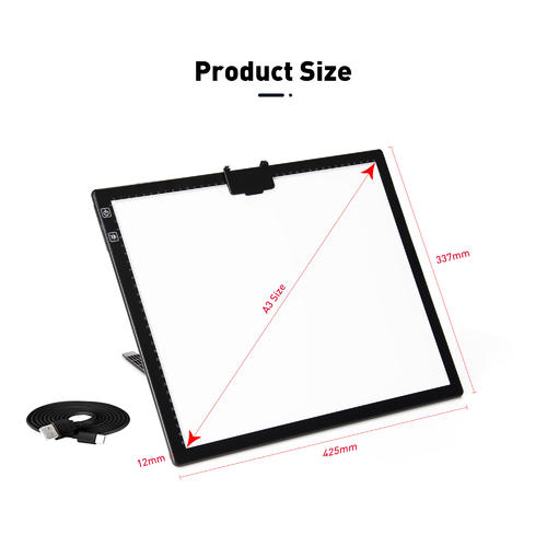 Tracing light box with Adapter LED A3 Light Box for Tracing