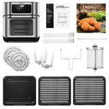 LIVINGbasics LB TXFC DT10LA openbox Kitchen Dining Appliances 10 5 Quarts Air Fryer Oven Rotisserie Oven 1500W Electric LIVIN