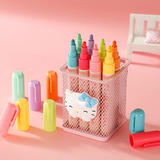 Other Brands SMQ606 8 Markers Liquid Chalk Markers Reversible Tip Chisel Bullet 8 Assorted Colors