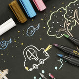 Other Brands SMQ1302 10 Markers Metallic Marker Pens 10 Assorted Colors Fine Point Tip