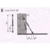 No Brand LVE LS XJ100 Cabinet Drawer Hardware Lift and Gas Stay 100N for Wood Door Aluminium Frame