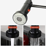LIVINGbasics LVB FC 2H07S ORB Kitchen Faucet High Arc Single Handle Single Lever Spring Kitchen Sink Faucet With Pull Out Spr