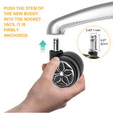Other Brands CW 60 20CH 5PK Chair Accessories Universal Office Chair Casters Set of 5