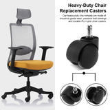 Other Brands CW 50 30 5PK Chair Accessories Universal Office Task Chair Casters Set of 5 Black