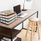 Moustache MOS JM2005 4 Desk File Organizer Stackable Paper Tray Desk Organizer 4 Tire Metal Mesh File Tray Moustache