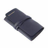 PrimeCables PC Y65437 BL Cable Ties Hook Loop Leather Travel Charger Cord Roll Organizer Electronic Accessories Management Pr