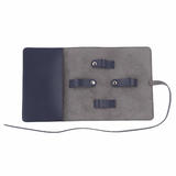 PrimeCables PC Y65437 BL Cable Ties Hook Loop Leather Travel Charger Cord Roll Organizer Electronic Accessories Management Pr
