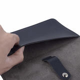 PrimeCables PC Y65437 BL Cable Ties Hook Loop Leather Travel Charger Cord Roll Organizer Electronic Accessories Management Pr