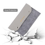 PrimeCables PC YY0915 GR Cable Ties Hook Loop Wool Felt Leather Electronics Accessories Organizer Pouch Cable Storage Bag Pri