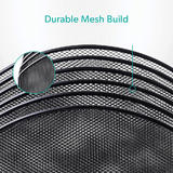 Moustache MOS JE0701 Desk File Organizer Metal Mesh Tiered File Sorter 5 Sections Letter to Legal Size Files Black Moustache