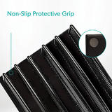 Moustache MOS JE0701 Desk File Organizer Metal Mesh Tiered File Sorter 5 Sections Letter to Legal Size Files Black Moustache