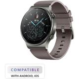 Huawei Cab 248056 Gaming Accessories GT2 Pro 46mm Nebula Gray Leather Strap Watch HUAWEI