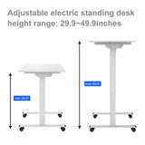 PrimeCables Cab pc 08293 Standing Desk Desk Converter Sit Stand Single Motor Adjustable Height Tiltable tabletop Desk Frame E