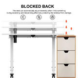 PrimeCables Cab pc 08293 Standing Desk Desk Converter Sit Stand Single Motor Adjustable Height Tiltable tabletop Desk Frame E