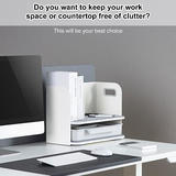 PrimeCables Cab PC 08288 Stand Desk Ergonomic Accessories Desktop organizer Storage drawer Standalone bookend with Soft grip 