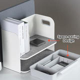 PrimeCables Cab PC 08288 Stand Desk Ergonomic Accessories Desktop organizer Storage drawer Standalone bookend with Soft grip 