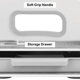 PrimeCables Cab PC 08288 Stand Desk Ergonomic Accessories Desktop organizer Storage drawer Standalone bookend with Soft grip 