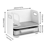 PrimeCables Cab PC 08288 Stand Desk Ergonomic Accessories Desktop organizer Storage drawer Standalone bookend with Soft grip 
