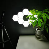 Other Brands JE Q03 Atmosphere Light Table Light Hexagon Wall Light Touch Sensitive Modular LED Lights 6 Panels