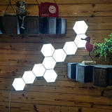 Other Brands JE Q03 Atmosphere Light Table Light Hexagon Wall Light Touch Sensitive Modular LED Lights 6 Panels