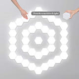 Other Brands JE Q03 Atmosphere Light Table Light Hexagon Smart LED Touch Switch Wall Light DIY Combination Light With 6 Panel