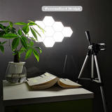 Other Brands JE Q03 Atmosphere Light Table Light Hexagon Smart LED Touch Switch Wall Light DIY Combination Light With 6 Panel