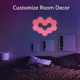 Other Brands JE Q07 Lighting D cor Smart Hexagon RGB Light Panels WIFI App Control 6 Pack