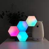 Other Brands JE Q07 Lighting D cor Smart Hexagon RGB Light Panels WIFI App Control 6 Pack