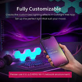 Other Brands JE Q07 Lighting D cor Smart Hexagon RGB Light Panels WIFI App Control 6 Pack