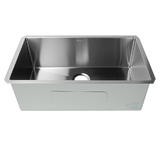 LIVINGbasics LVB KS3018R 3A openbox Kitchen Appliances 30 Inch Undermount Single Bowl 16 Gauge Stainless Steel Kitchen Sink 3