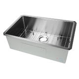 LIVINGbasics LVB KS3018R 3A openbox Kitchen Appliances 30 Inch Undermount Single Bowl 16 Gauge Stainless Steel Kitchen Sink 3