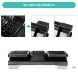 Moustache MOS F6067 Chair Accessories Ergonomic Under Desk Footrest with Center Massage Roller for Sitting Posture Correction