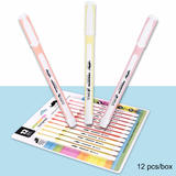 Other Brands HY270200 12PK Highlighters 3 Pastel Colors Highlighter with Versatile Chisel Tip for Highlighting 12 Pack