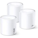 TP Link Cab TL DECO X60 Network Routers Switches Whole Home Mesh WiFi System Wi Fi 6 Speed Coverage 3 PACK