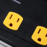 PrimeCables Cab LTS CS05 2U Home Decoration 3 in 1 Heavy Duty Workshop 10 Outlets Power Strip with 2 LED Lights and 2 USB Por