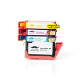 Moustache HP 910XL Combo OfficeJet 8022 Remanufactured HP 910XL Ink Cartridge Combo BK C M Y Moustache