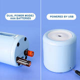 Other Brands 8035 Blue Pencil Sharpener Electric Pencil Sharpener Battery or USB Powered Tip Size Adjustable Blue