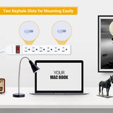 PrimeCables Cab LTS 6H Home Decoration 6 Outlet Power Strip with Safe Lock 3Ft 14AWG Cord ETL Certificated PrimeCables
