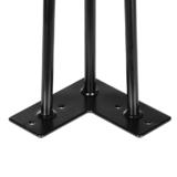 LIVINGbasics LB ZTX 02 Furnitures Cabinets 28 Three Rod Hairpin Table Legs Set of 4 Metal Legs LIVINGbasics