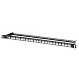 Monoprice Canada Cab 43543 Unloaded Patch Panel Monoprice 24 port Blank Keystone UTP Patch Panel