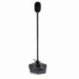 PrimeCables PC MC01G 1 DELETE USB Computer RGB Gaming Microphone with Mute Button PrimeCables