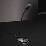 PrimeCables PC MC01G 1 DELETE USB Computer RGB Gaming Microphone with Mute Button PrimeCables