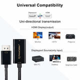 PrimeCables Cab PC 08343 Mini DisplayPort Cable Adapters DisplayPort1 4 to HDMI 8K Adapter Uni Directional DP1 4 to HDMI Conv