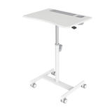 PrimeCables Cab PC 08174 openbox Standing Desk Desk Converter Mobile Standing Desk Height Adjustable Rolling Workstation Cart
