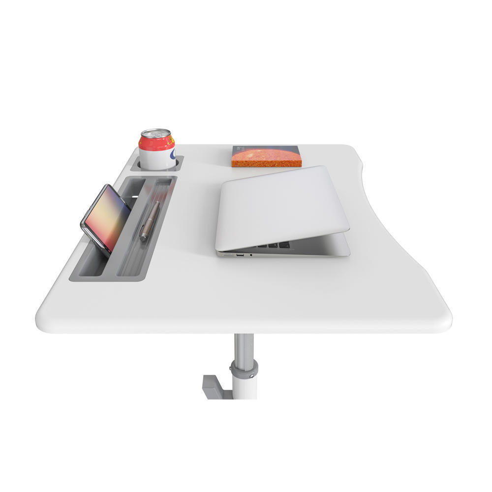 Mobile Standing Desk Height Adjustable Rolling Workstation Cart PrimeCables®OpenBox