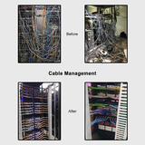 PrimeCables Cab PC 08225 Unloaded Patch Panel 24 Port Blank Keystone Distribution Frame 1U 19 Metal Rack Mount PrimeCables